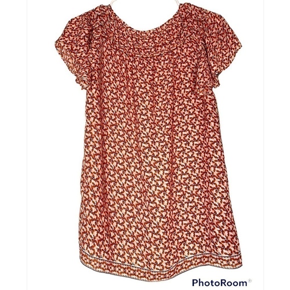 MAX STUDIO FLORAL PRINT BOHO BLOUSE SIZE XS - Picture 6 of 6